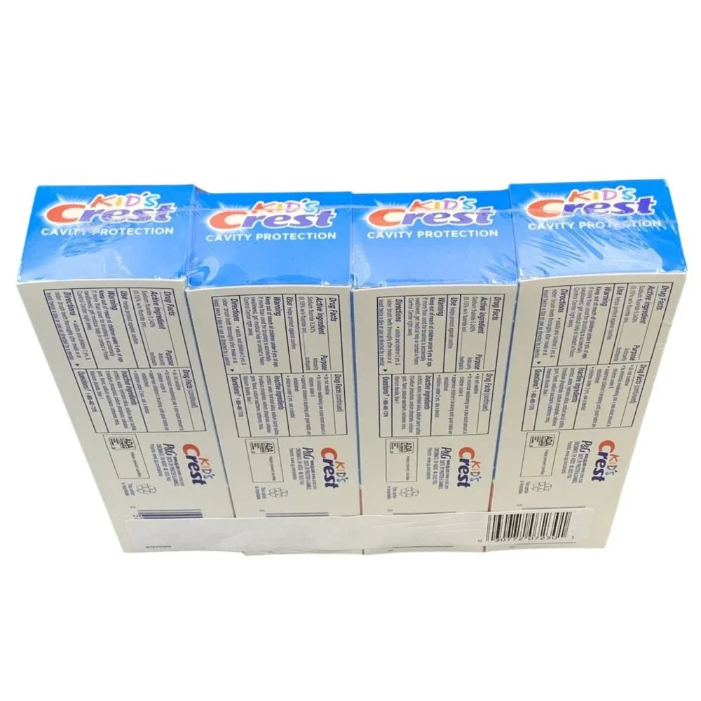 Kids Crest Cavity Protection Fluoride Toothpaste Value 4-Pack Sparkle Fun Flavor